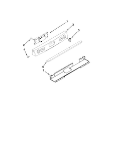 Control Panel Parts Diagram and Parts List for JGS9900CDF01  Jenn-Air Range