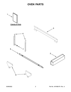 Oven Parts Diagram and Parts List for JMC2430LL00  Maytag Microwave