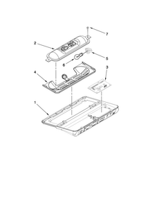 Control Parts Diagram and Parts List for JCD2395WES00  Jenn-Air Refrigerator