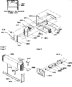 Evaporator And Fan Motor Assemblies Diagram and Parts List for ATS518SW-P1183714WW  Amana Refrigerator