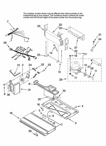 Unit Parts Diagram and Parts List for GB6525PEAS10  Maytag Refrigerator