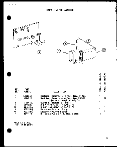 Resistor/capacitor Diagram and Parts List for RRL-10A P74267-2M Amana Microwave