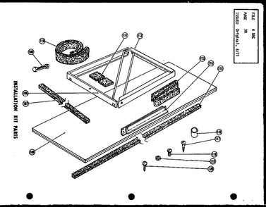 Installation Kit Parts Diagram and Parts List for FC18-3H P54655-1R Amana Air Conditioner