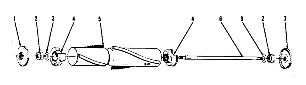 Agitator Diagram and Parts List for U4521  Hoover Upright Vacuum