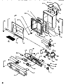 Ice & Water Cavity Diagram and Parts List for SRDE520SBW-P1183102WW  Amana Refrigerator