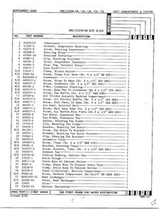 Unit Compartment And System Page 2 Diagram and Parts List for 21694A  Admiral Refrigerator