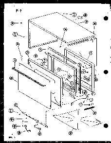Section 1 Diagram and Parts List for CRRL-8TD P75593-2M Amana Microwave