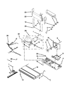 Unit Parts Diagram and Parts List for JFI2089WES8  Jenn-Air Refrigerator