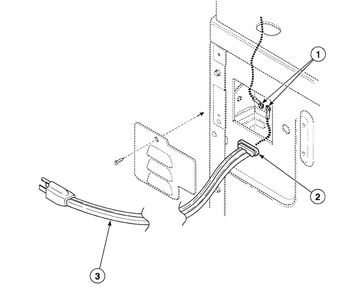 Power Cord Diagram and Parts List for SDE907LF1500  Speed Queen Dryer
