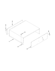 Top Grille And Unit Cover Parts Diagram and Parts List for JF42NXFXDE01  Jenn-Air Refrigerator