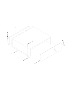 Top Grille And Unit Cover Parts Diagram and Parts List for JF42NXFXDE00  Jenn-Air Refrigerator