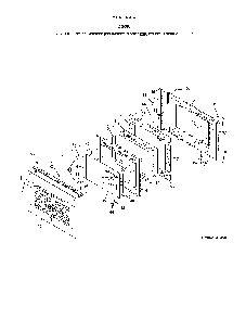 Door Diagram and Parts List for 79041313413  Kenmore Range