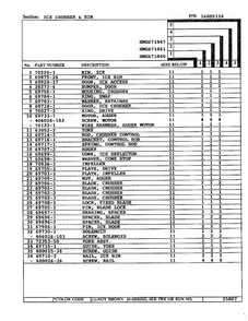 Ice Crusher And Bin Page 2 Diagram and Parts List for 671840  Admiral Refrigerator