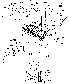 Fan Blade And Motor Diagram and Parts List for SRDE25TPE-P1190314WE  Amana Refrigerator