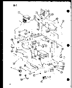 Transformer/capacitor Diagram and Parts List for CRMC-20B P74130-5M Amana Microwave