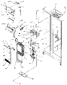 Evaporator And Air Handling Diagram and Parts List for SXD25NP-P1162407W  Amana Refrigerator