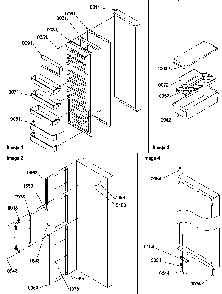 Refrigerator Door And Accessories Diagram and Parts List for SS21SL-P1193802WL  Amana Refrigerator
