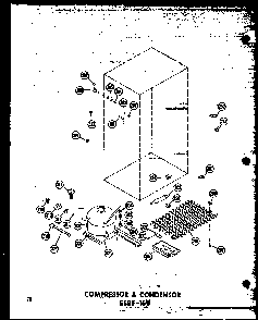 Section 1 Diagram and Parts List for ESRF-16W-AG-P60303-5WG  Amana Refrigerator