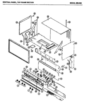 Part Location Diagram of M2D292 Whirlpool NOT AVAILABLE