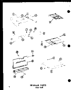 Section 10 Diagram and Parts List for ESRC316B-L-P73500-1WL  Amana Refrigerator
