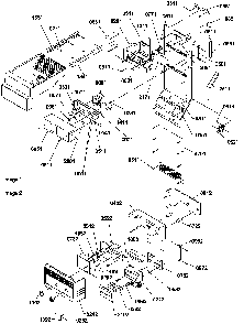 Ice Maker/control Assy Diagram and Parts List for SCD25TBL-P1190428WL  Amana Refrigerator