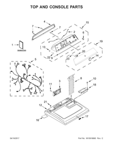 Part Location Diagram of W10848818 Whirlpool Installation instructions