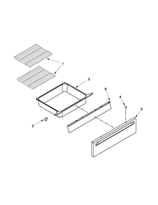 Drawer And Rack Parts Diagram and Parts List for MGS5752BDB20  Maytag Range