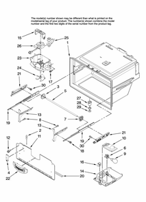 Freezer Liner Parts Diagram and Parts List for MFI2266AES11  Maytag Refrigerator