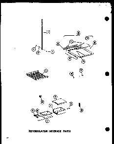 Section 7 Diagram and Parts List for SRI-22E-P74100-11W  Amana Refrigerator