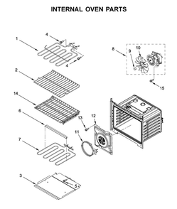 Internal Oven Parts Diagram and Parts List for MEW9627FZ04  Maytag Wall Oven