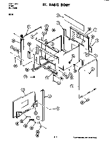 Body Diagram and Parts List for D146B  Jenn-Air Range