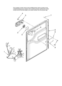 Part Location Diagram of W10169387 Whirlpool DEFLECTOR