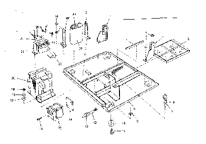 Oven Base Assembly Diagram and Parts List for 5629917210  Kenmore Microwave