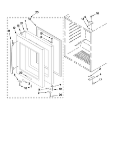 Part Location Diagram of W10299087 Whirlpool HANDLE