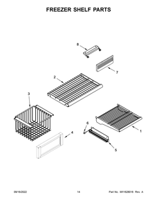 Part Location Diagram of W11452329 Whirlpool FRONT-BSKT