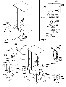 Drain System, Rollers, And Evaporator Assy Diagram and Parts List for SR20TW-P1190102WW  Amana Refrigerator