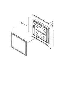Freezer Door Parts Diagram and Parts List for JFC2290VTB3  Jenn-Air Refrigerator