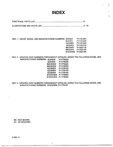 Index Diagram and Parts List for 5787  Amana Air Conditioner