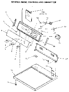 Control Panel And Top Diagram and Parts List for NE4813L43738  Speed Queen Dryer