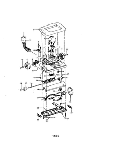 Hood Diagram and Parts List for U5445-900  Hoover Upright Vacuum