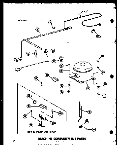 Machine Compartment Parts Diagram and Parts List for C28F-C P60240-7WC Amana Freezer