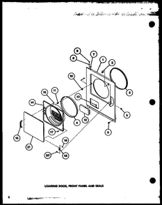 Section 1 Diagram and Parts List for LG2902 P7804817W W Amana Dryer