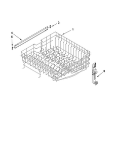 Upper Rack And Track Parts Diagram and Parts List for MDB7809AWW2  Maytag Dishwasher
