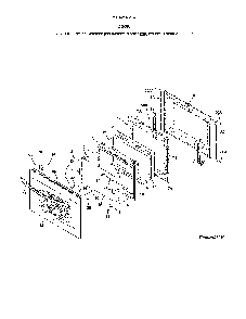 Door Diagram and Parts List for 79042513314  Kenmore Range