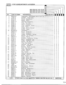 Unit Compartment And System Page 2 Diagram and Parts List for 22824-0B  Admiral Refrigerator