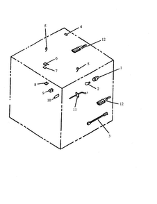 Electric Components Diagram and Parts List for AGS780WW-P1168601NW  Amana Range