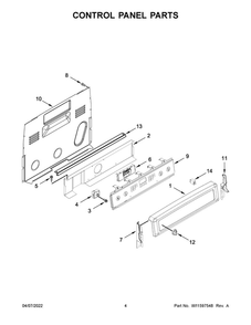 Part Location Diagram of W11456547 Whirlpool SWTCH-MEMB