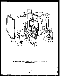 Section 18 Diagram and Parts List for DUR208-19-CL  Caloric Dishwasher