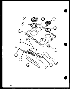 Section 5 Diagram and Parts List for CBE26FCW P1137949NW Amana Range