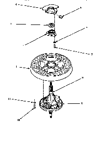 Transmission Assy & Balance Ring Diagram and Parts List for LWM423L-P1176404WL  Amana Washer